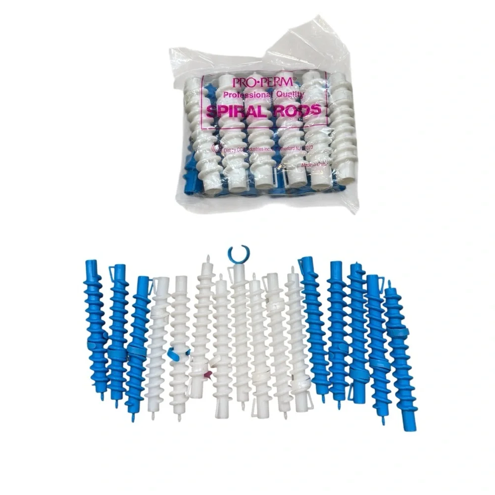 Lot of Vintage Pro-Perm Spiral Perm Rods‎ 27 total